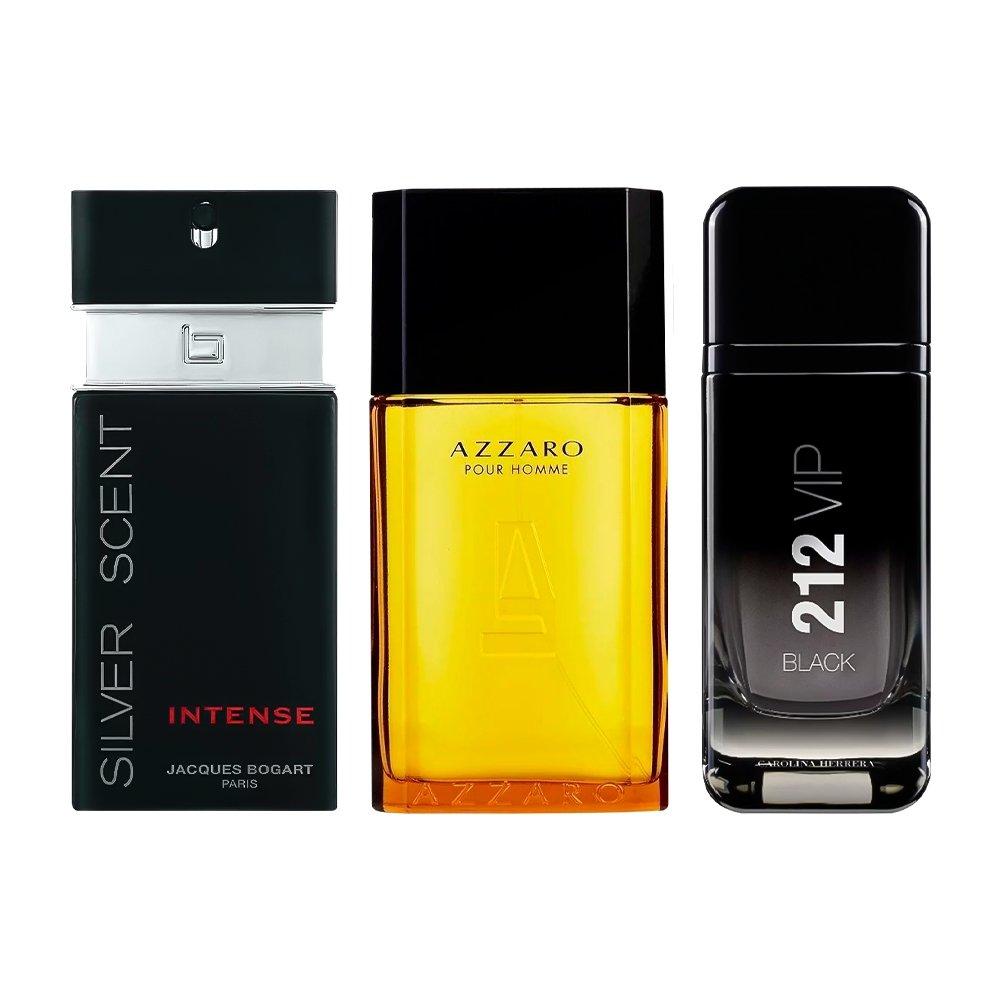 Combo aus Parfums: Azzaro, 212 Black und Silver Scent