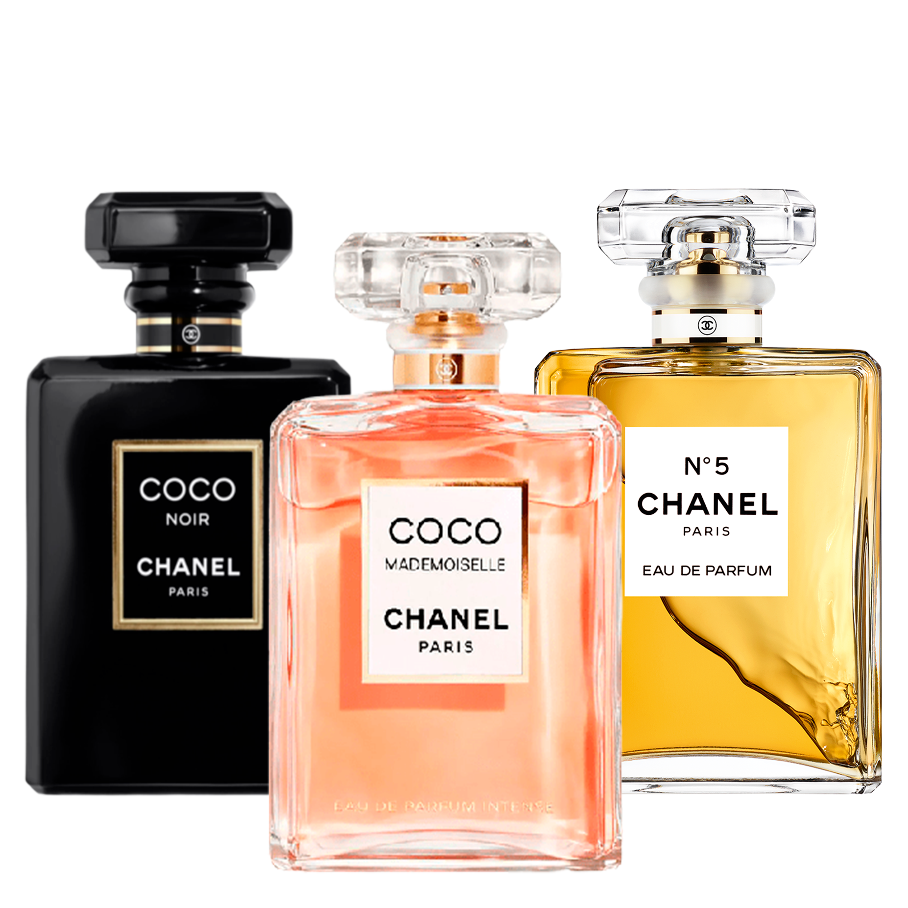 3 Damenparfums von Chanel - Coco Mademoiselle, Chanel Coco Noir, Chanel Nº 5